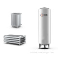 Vacuum insulated vertical stainless steel made liquid oxygen cryogenic tank